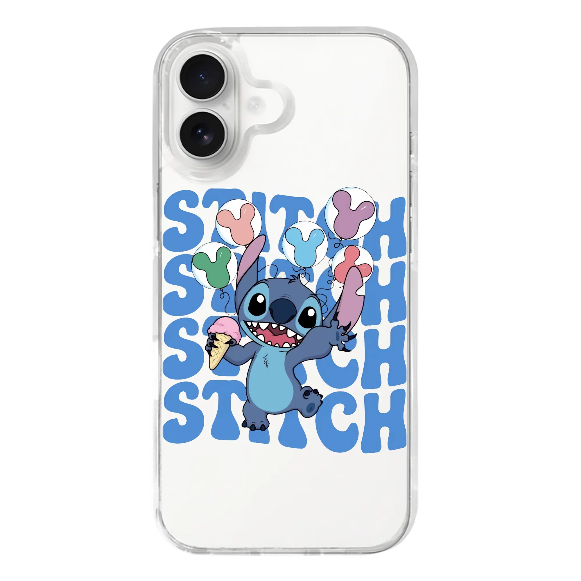 リロ＆スティッチ グッズ スティッチ - iPhone 17シリーズ 透明スマホケース – 薄型・耐衝撃・精密フィット保護カバー